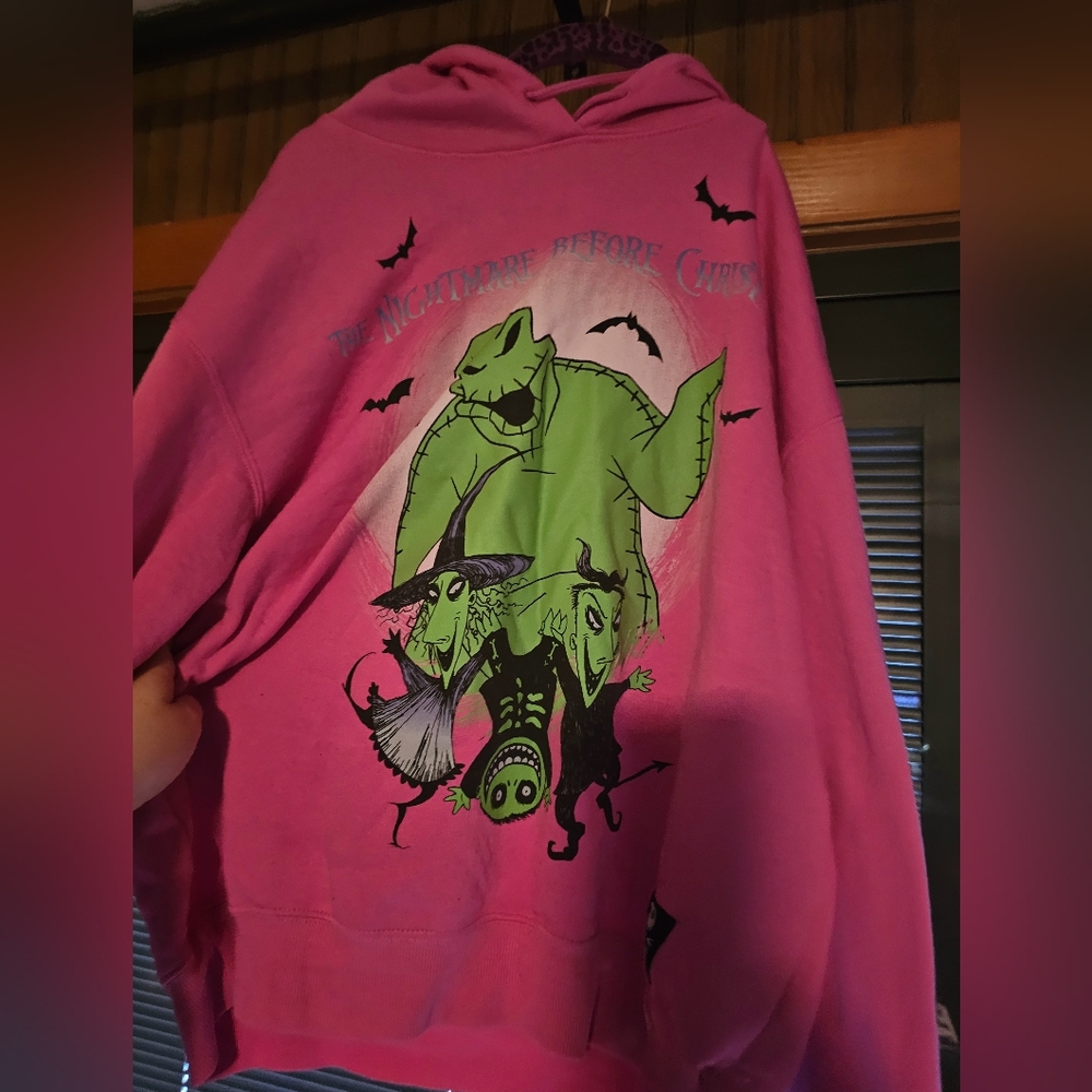 Pink Nightmare Before Christmas Sweatshirt